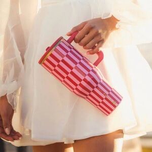 HydroJug Pink and Red Checkered Bag